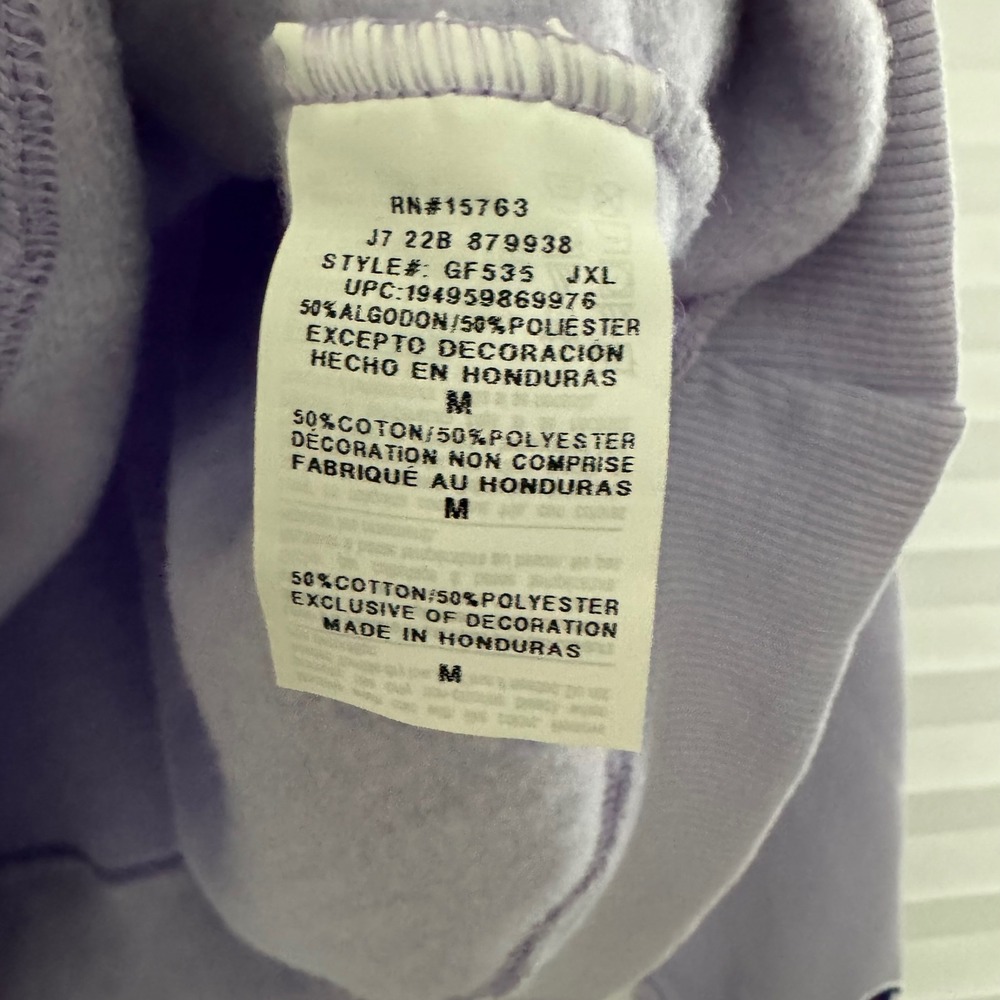 Champion Women Lavender Purple Graphic Logo Fleece Sweatshirt M Sportswear - Picture 5 of 9